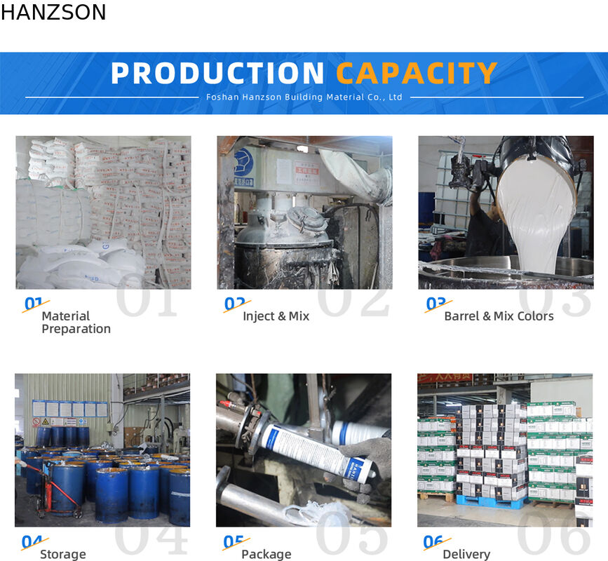 Adhesives & Sealant Manufacturer Temperature Resistant -50 Degrees To 150 Degrees Clear Calking Glue Acrylic Silicone Sealant
