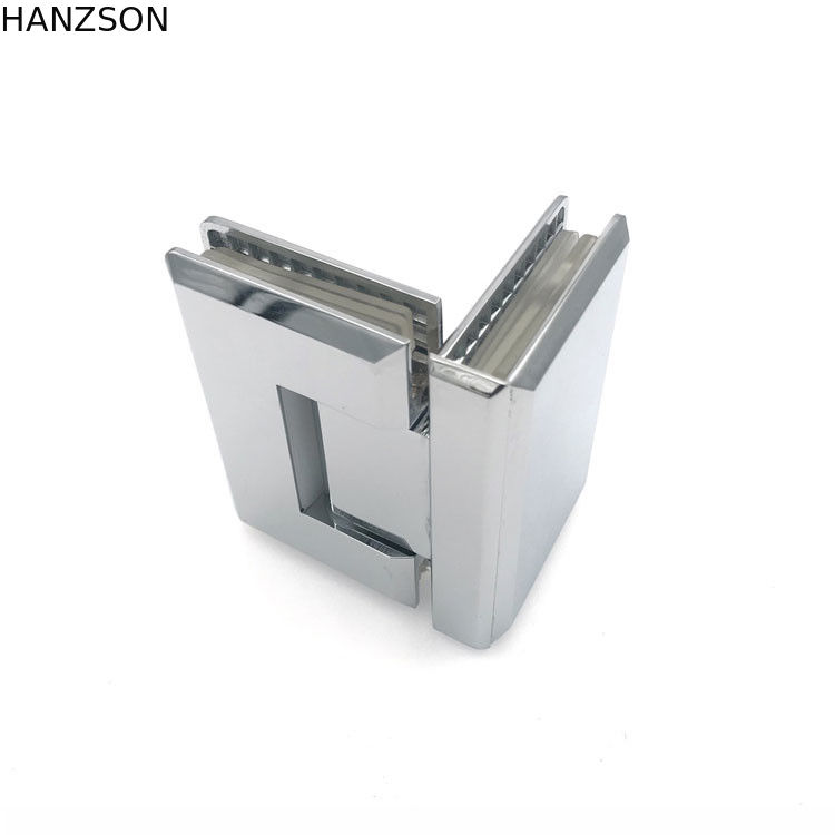 vetro di vetro degli accessori dell'hardware della porta 90Degree alla cerniera di vetro della doccia per il vetro di 8-10mm