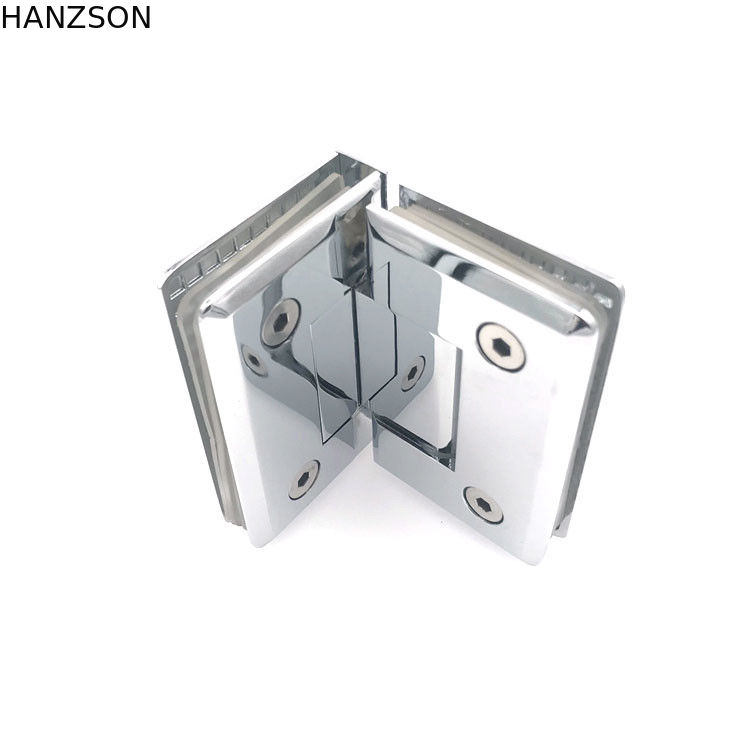 vetro di vetro degli accessori dell'hardware della porta 90Degree alla cerniera di vetro della doccia per il vetro di 8-10mm