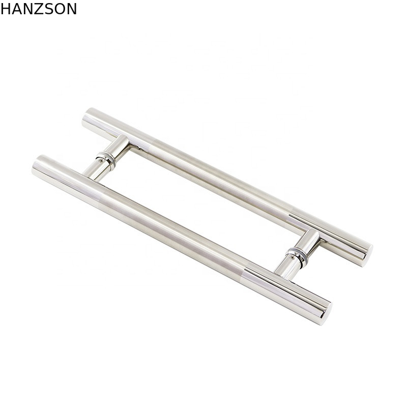La maniglia di porta di tirata di acciaio inossidabile per la porta di vetro H modella il diametro di 38mm 32mm 25mm