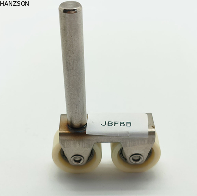 Portone di alluminio della puleggia 608zz della ruota del portone di scivolamento di W18xH34xL42mm che sopporta ruota