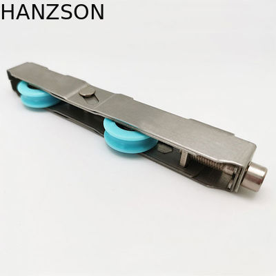 Rullo di porta di alluminio dell'OEM, rullo regolabile SS201 POM Material della finestra di scivolamento