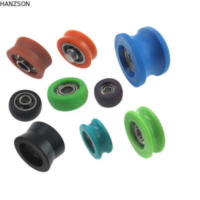 Facendo scorrere la porta di nylon i rulli 0.02kg pesano la progettazione moderna del ODM di attrito basso