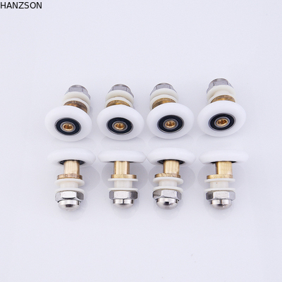 Rulli di porta di nylon d'ottone, dimensione della puleggia 19mm 23mm 25mm della porta della doccia
